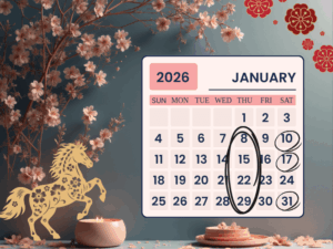 ラッキーヨガ2026年１月の開催カレンダー